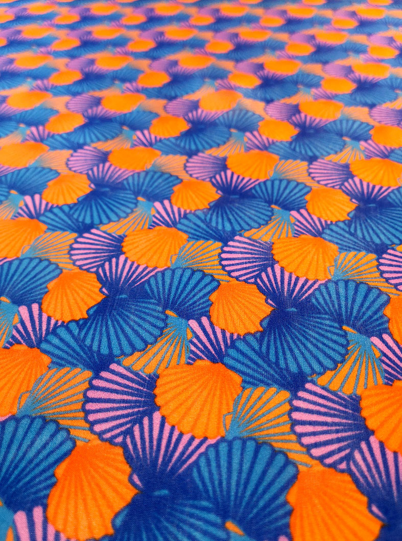 Sheila 22 Tissu Soie Coton ImprimÉ Tissu À Motif Pic