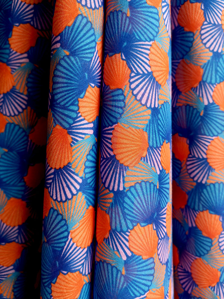 Sheila 22 Tissu Soie Coton ImprimÉ Tissu À Motif Pic3