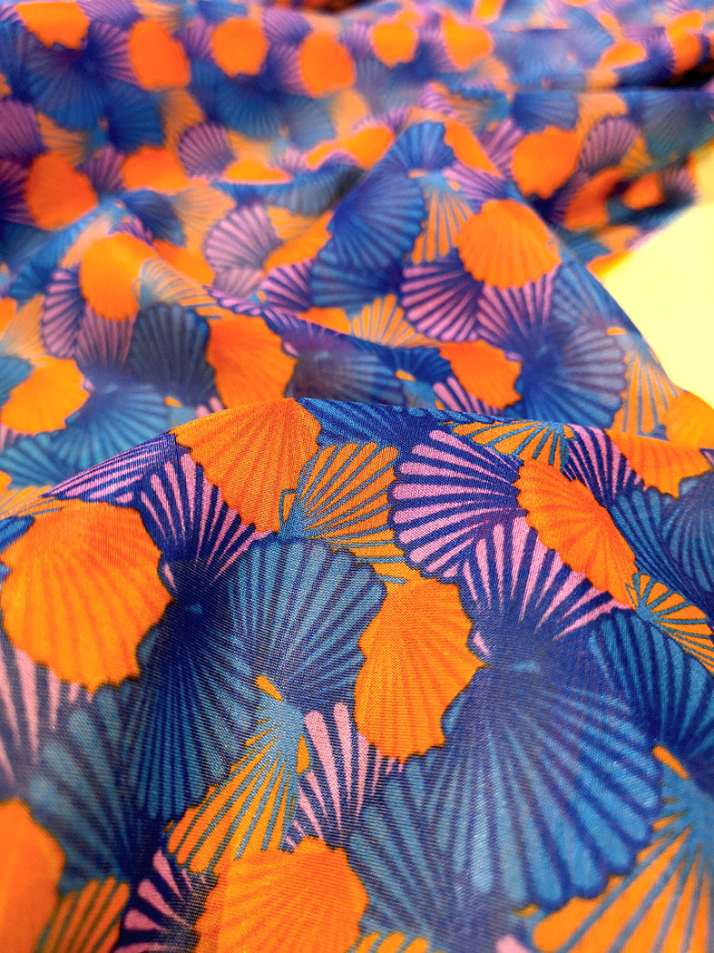 Sheila 22 Tissu Soie Coton ImprimÉ Tissu À Motif Pic5