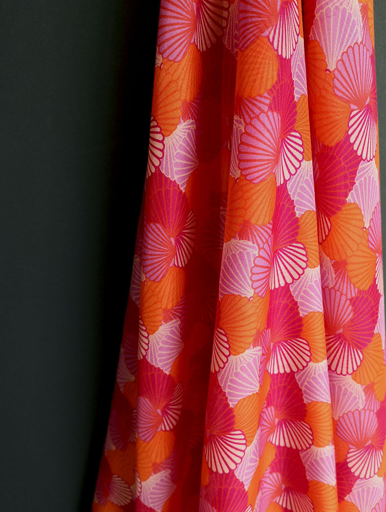 Sheila 22 Tissu Soie Coton ImprimÉ Tissu À Motif Pic6