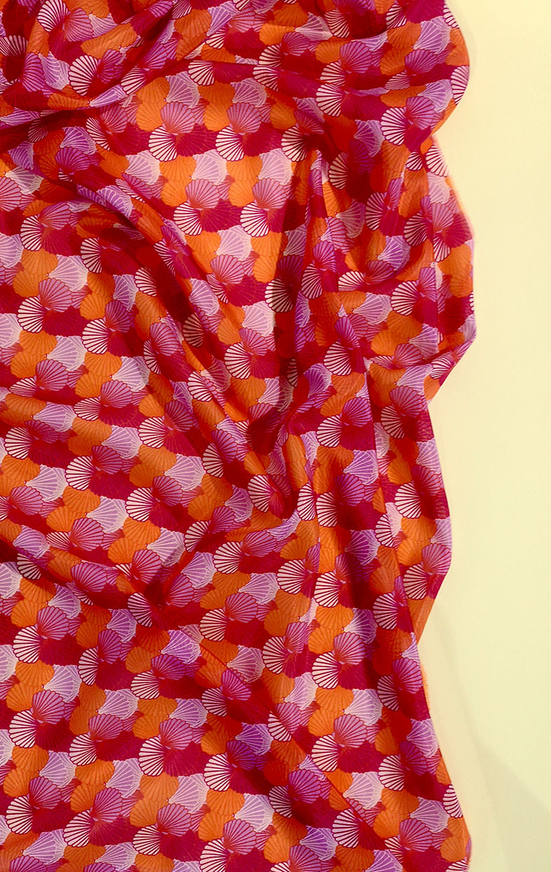 Sheila 22 Tissu Soie Coton ImprimÉ Tissu À Motif Pic9