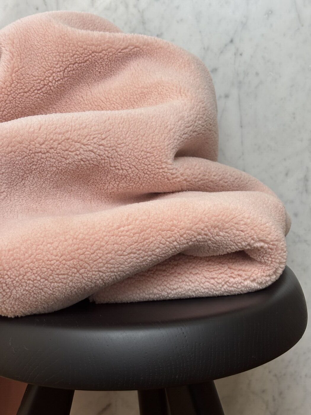 Céline - Tissu sherpa effet mouton DRAGÉE