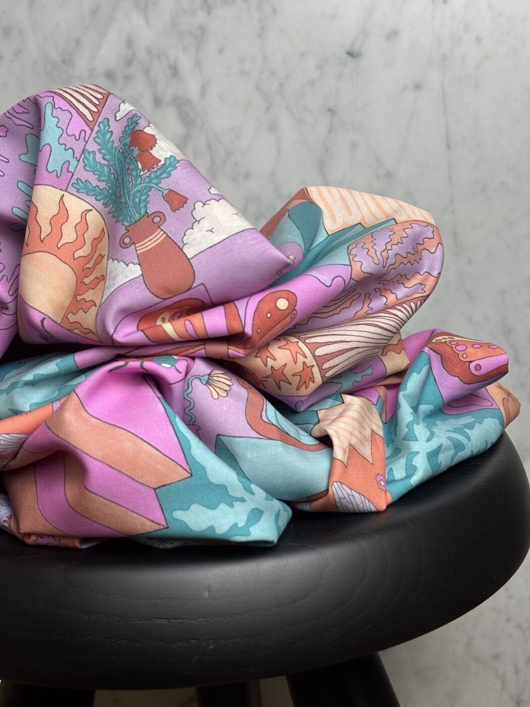 Tissu imprimé Nerida Hansen fine popeline de coton menthe - Emily