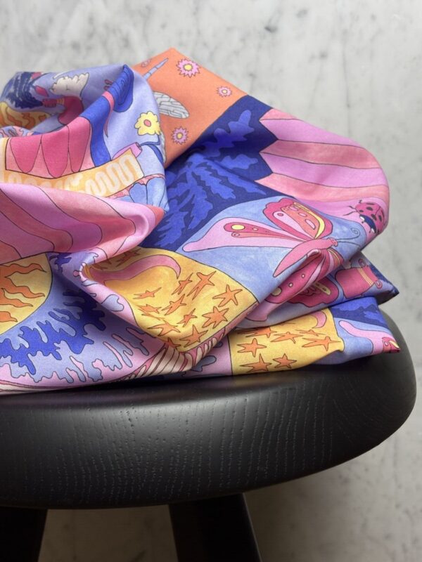 Tissu imprimé Nerida Hansen fine popeline de coton bleu - Emily