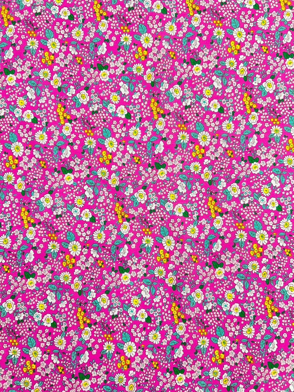 Tissu popeline de coton imprimé fleuri - Rosalia