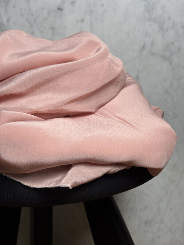 Tissu soie lavée Tara - Rose Dragée