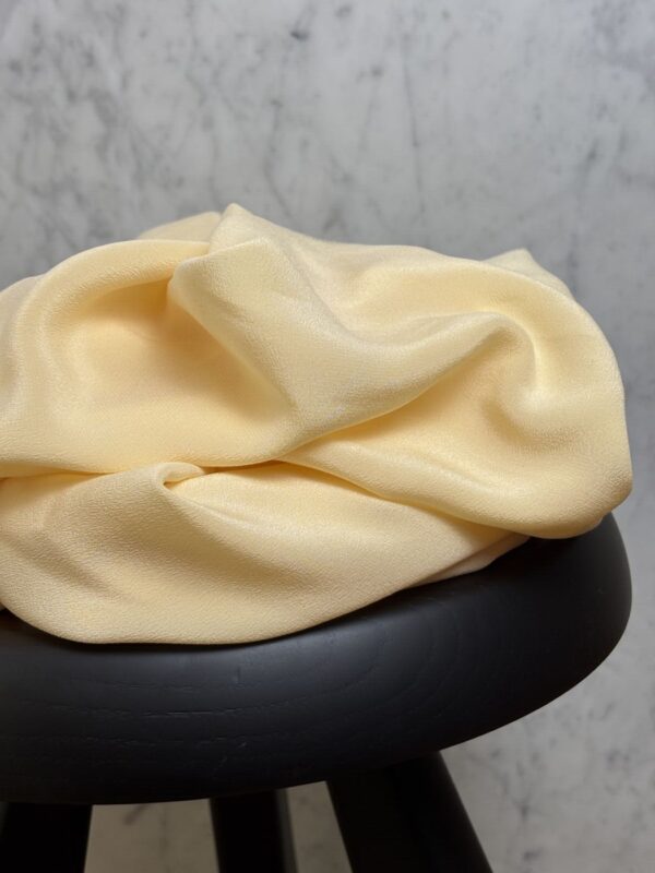 Tissu soie lavée Tara - Jaune Pâle