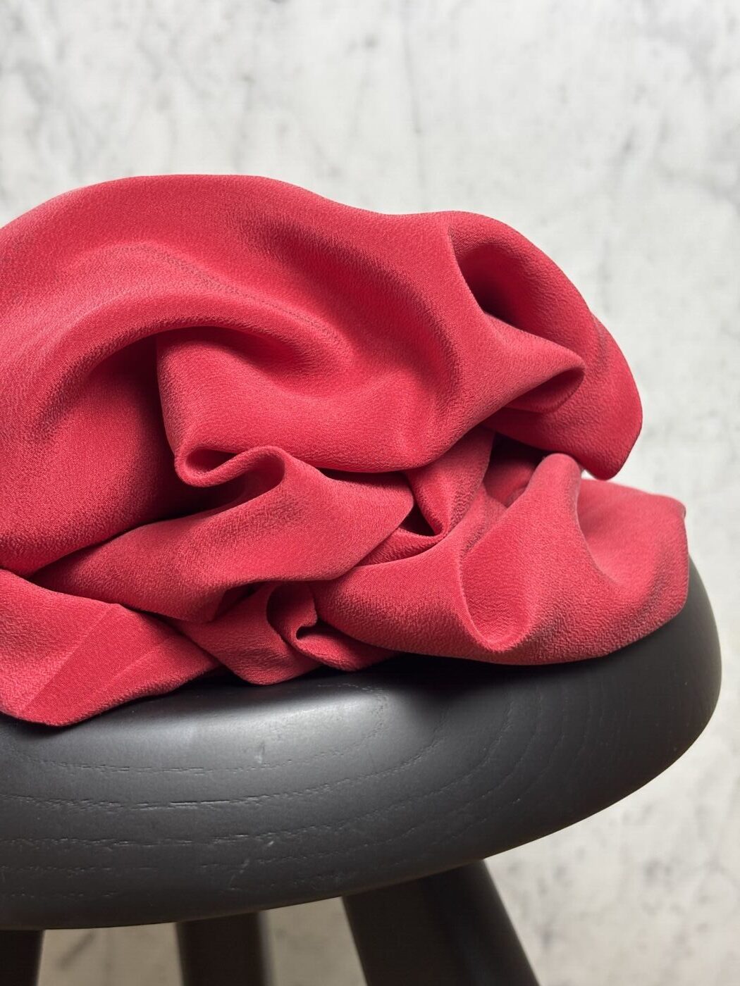 Tissu soie lavée Tara - Rouge Cerise